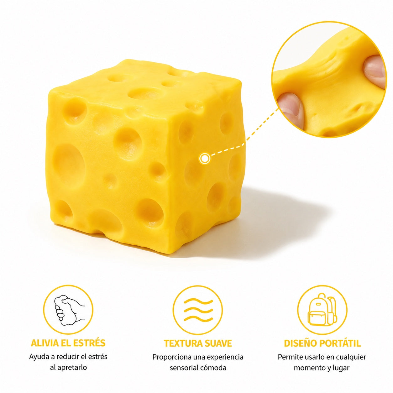 Queso Squishy Antiestrés